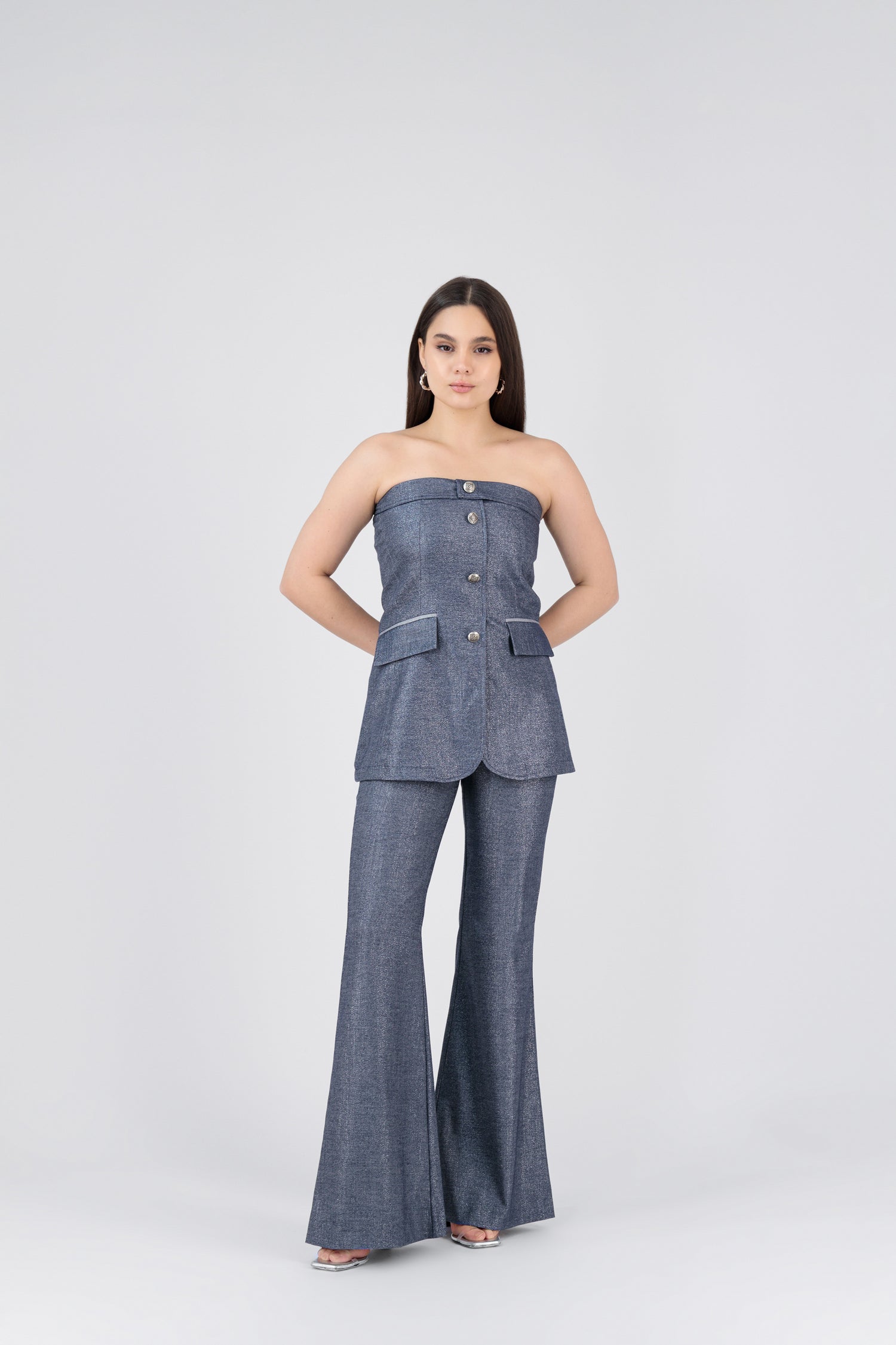 Midnight on Fifth Strapless Vest – Rèmy Suits