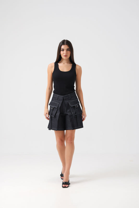 Denim Noir Short