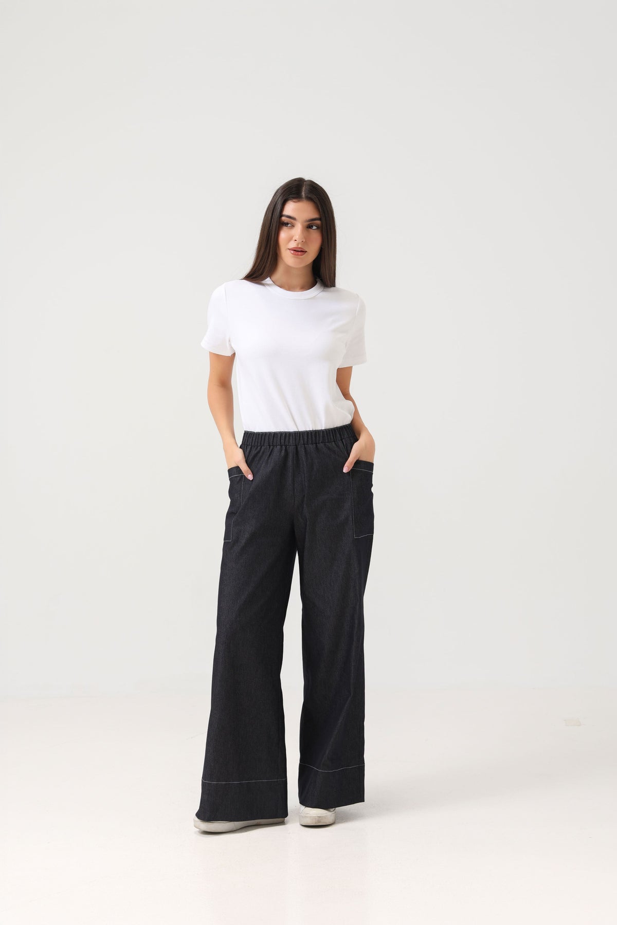 Denim Noir Pants
