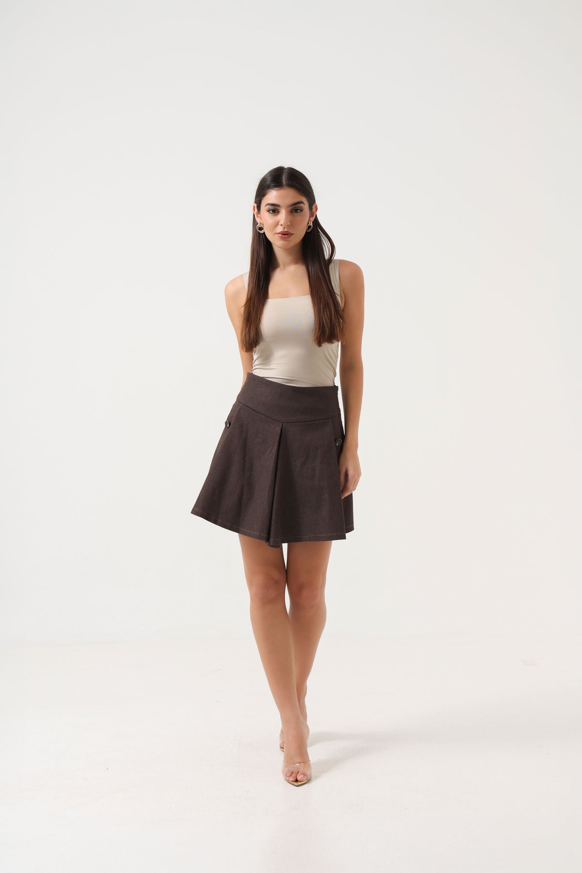 Denim Mocha Skort