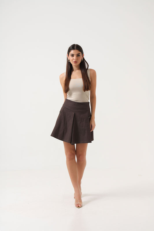 Denim Mocha Skort