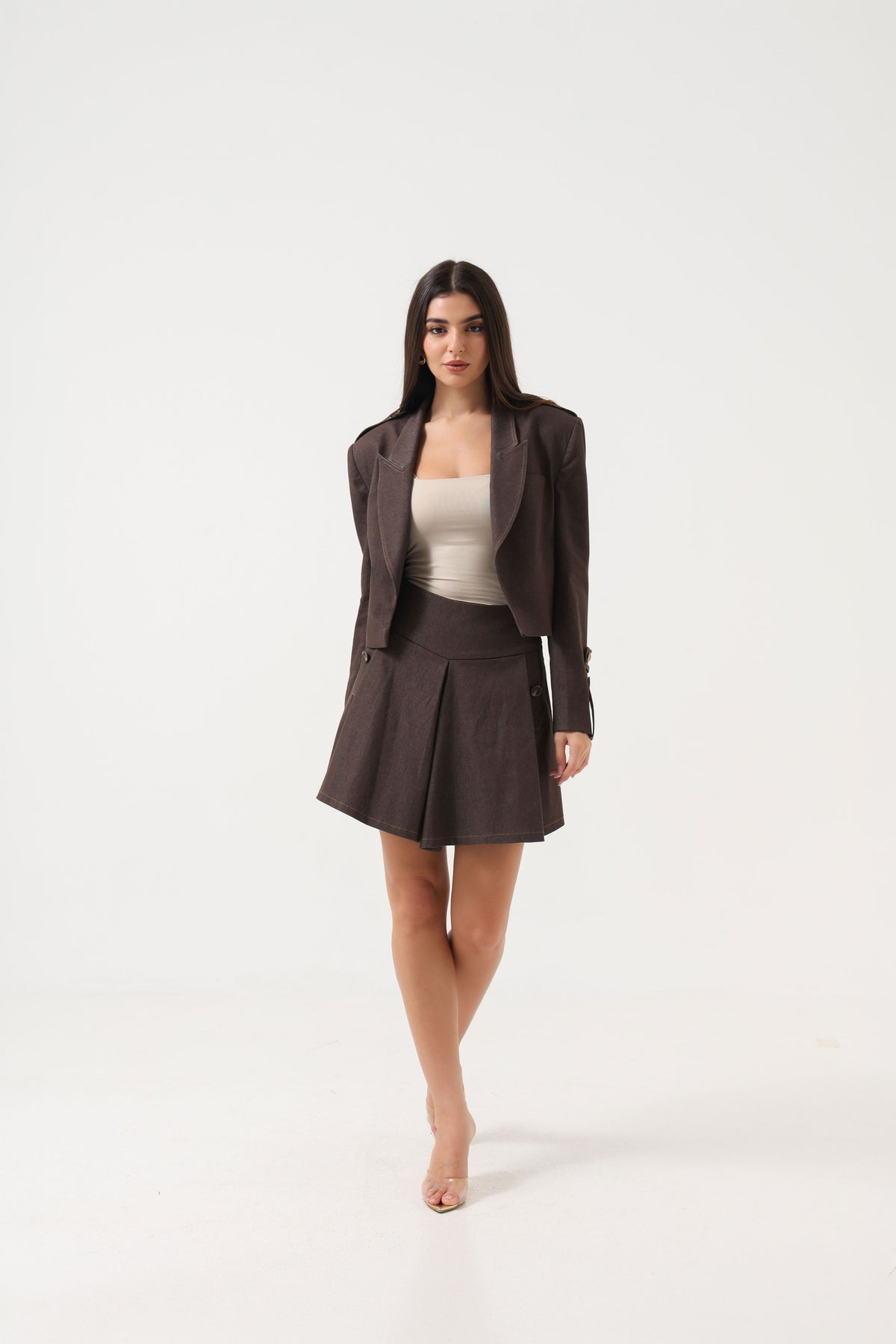 Denim Mocha Skort