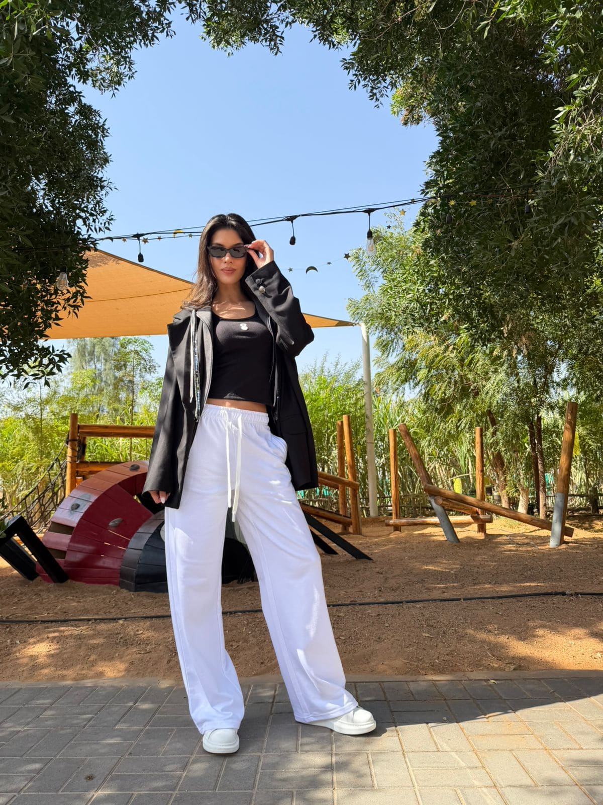 EOS X Remy White Joggers