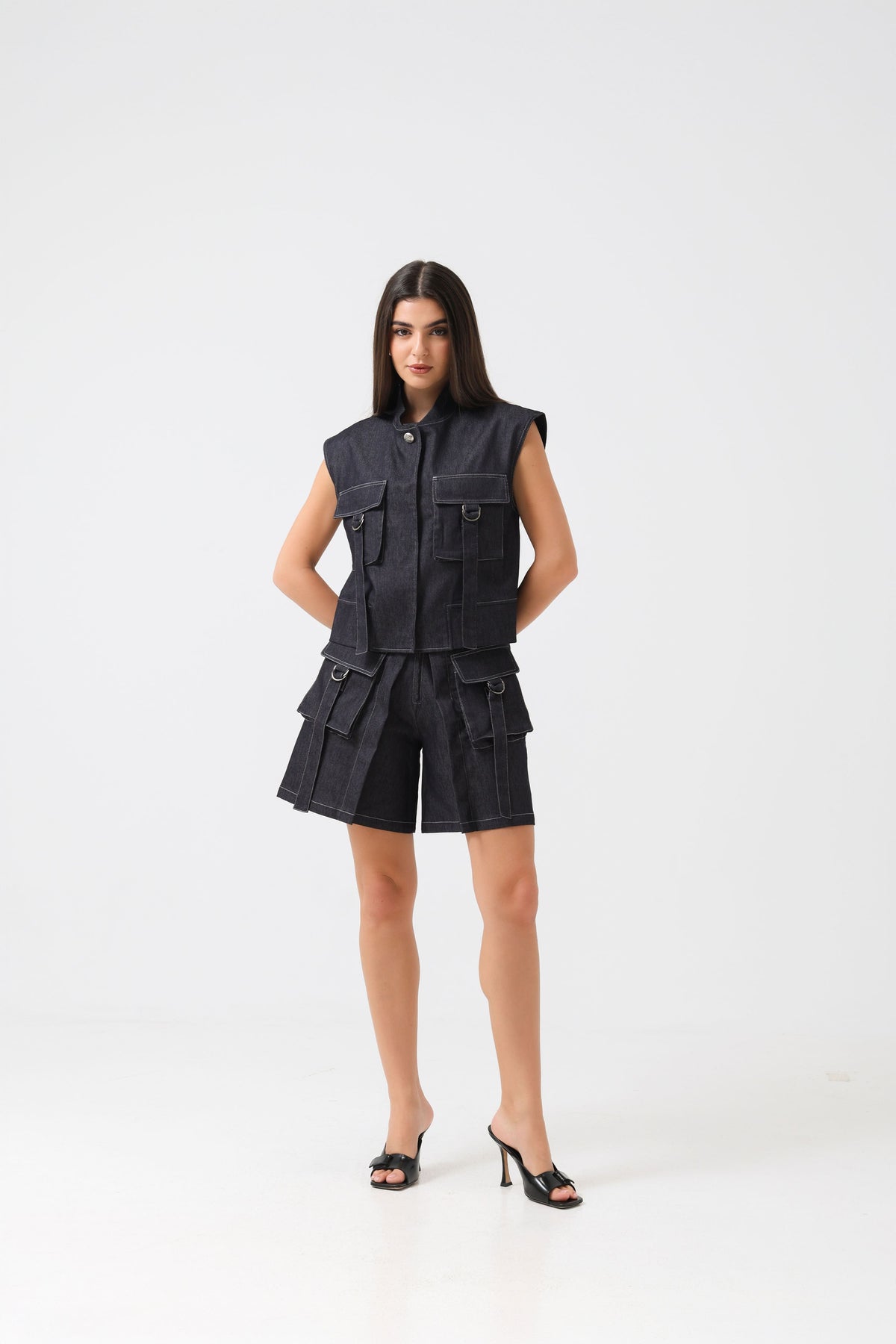 Denim Noir Short