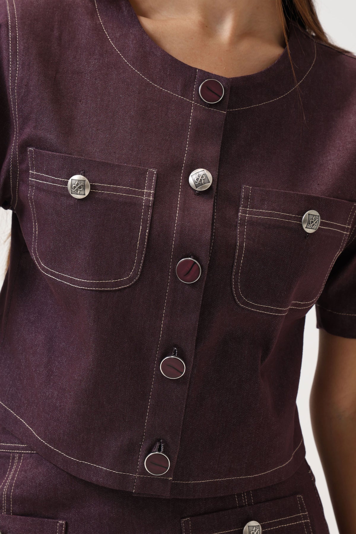 Denim Mauve Jacket