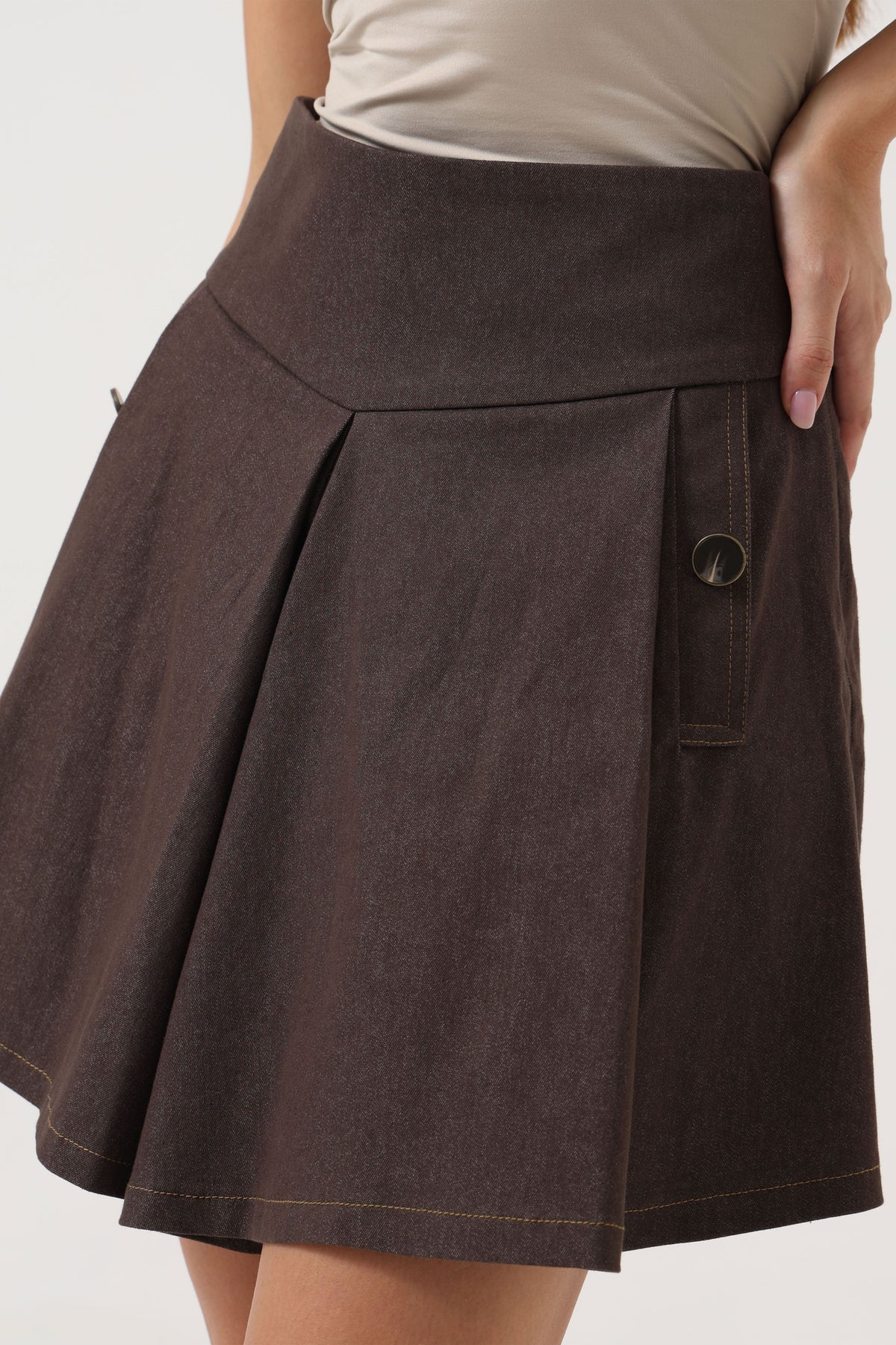 Denim Mocha Skort