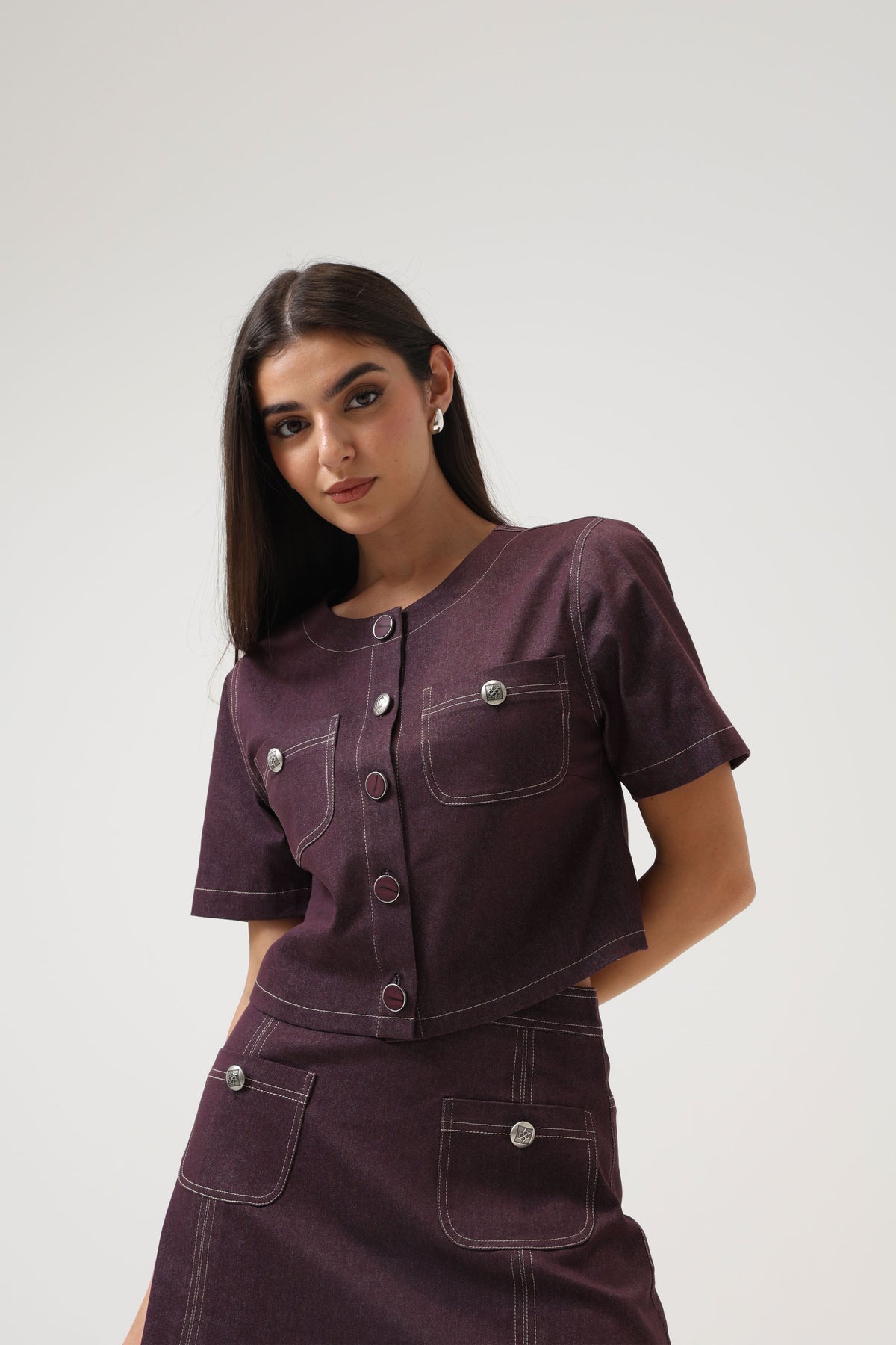 Denim Mauve Jacket