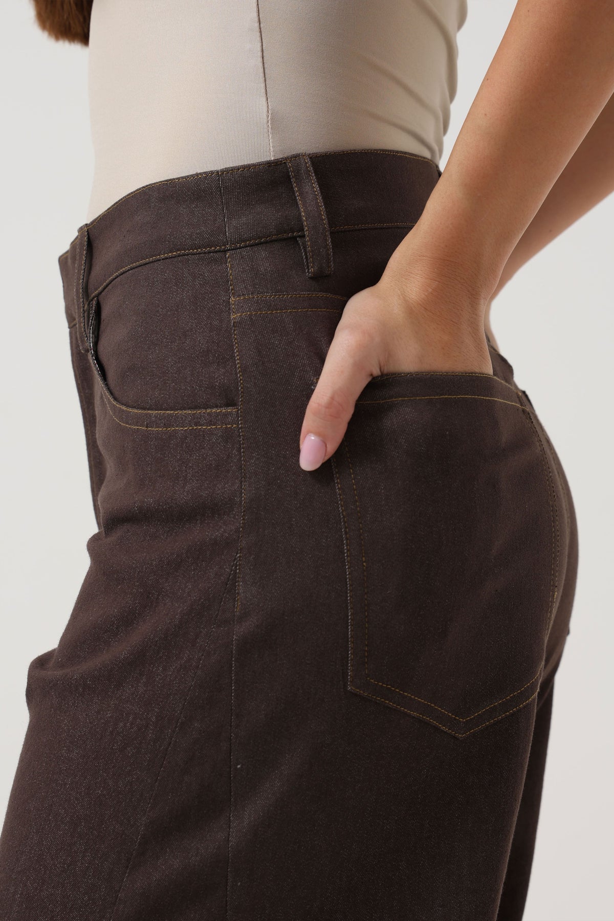 Denim Mocha Pants