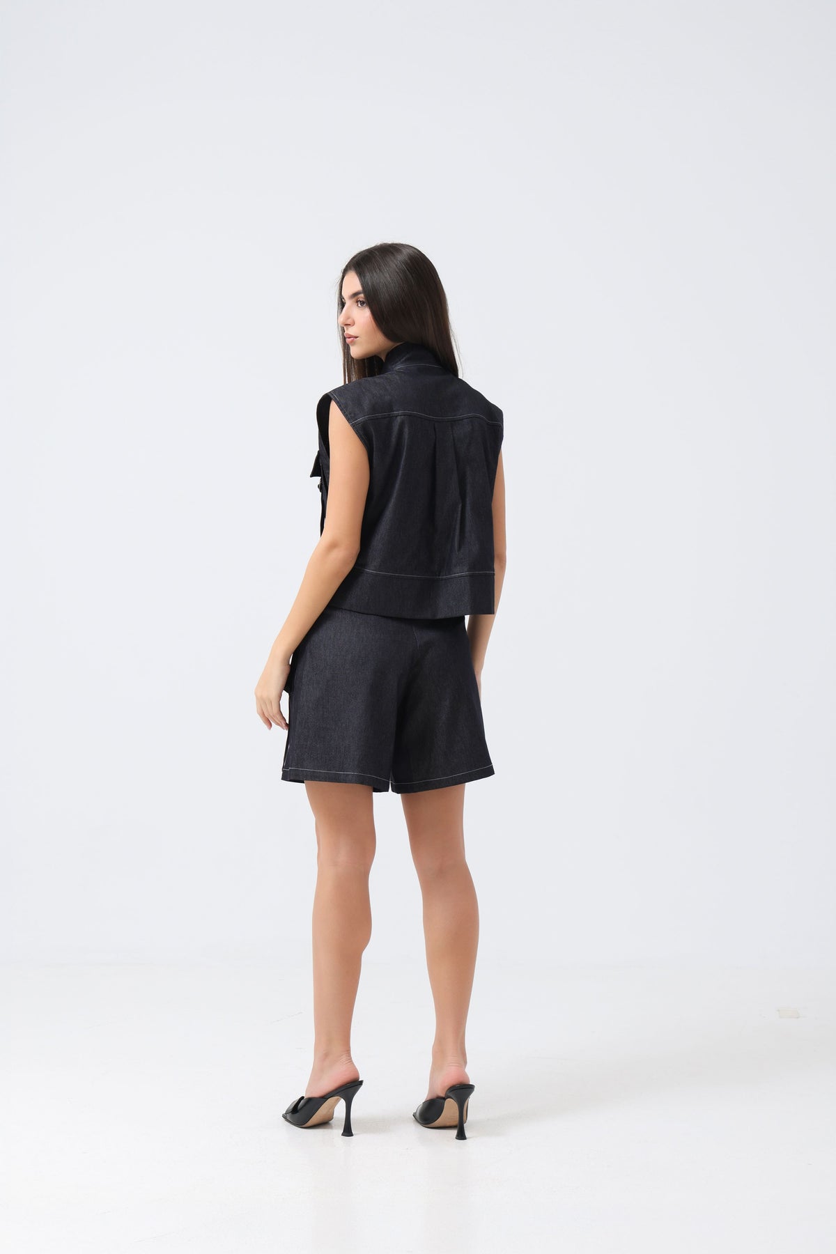 Denim Noir Gilet