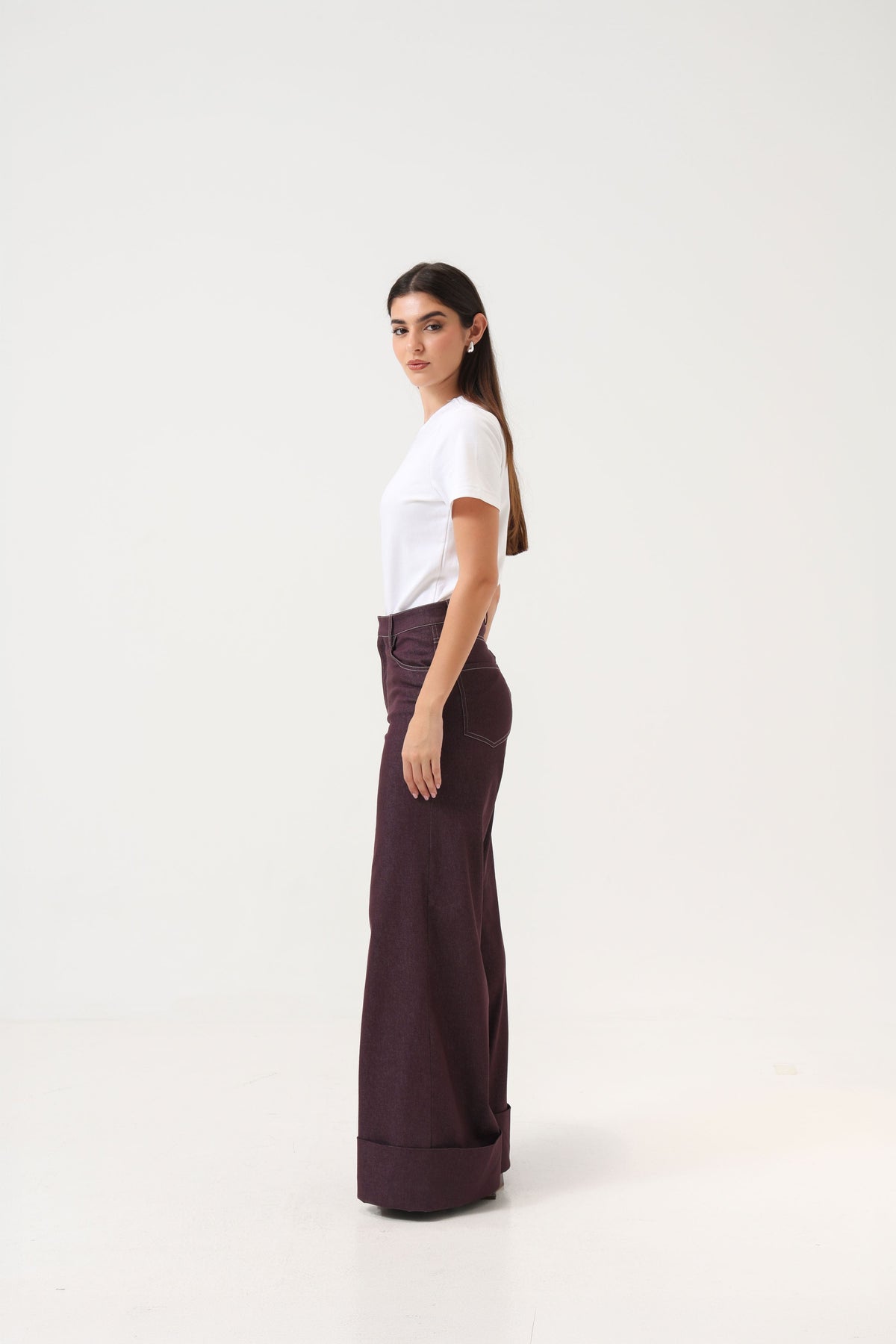 Denim Mauve Pants