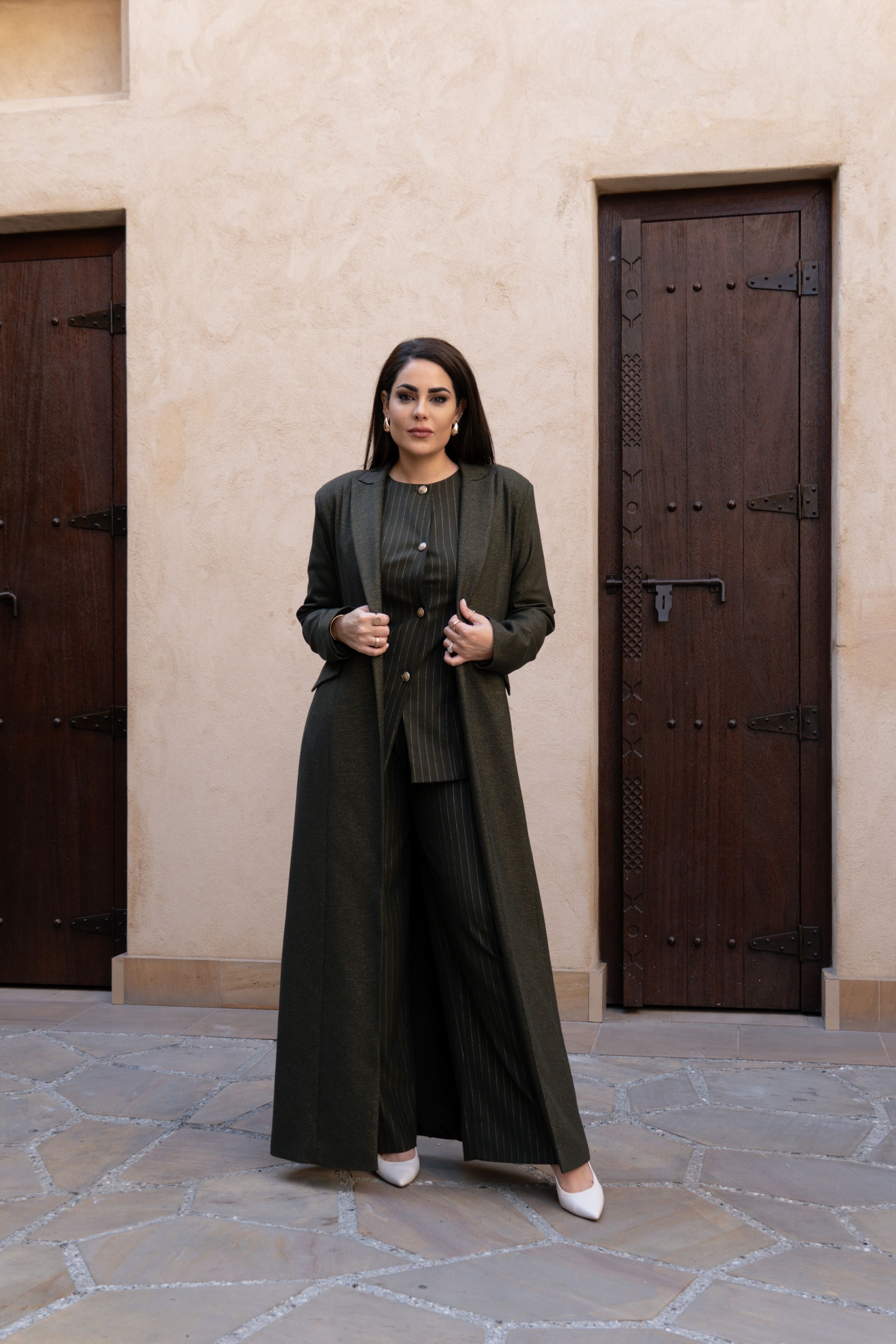 Gilded Palm long Blazer