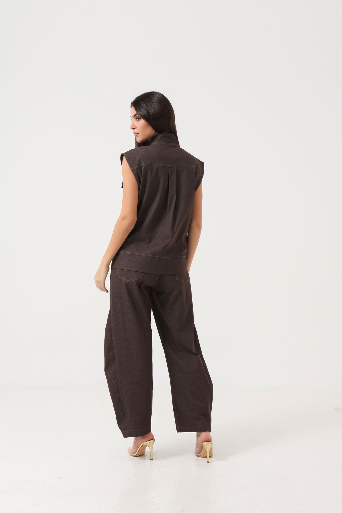 Denim Mocha Gilet