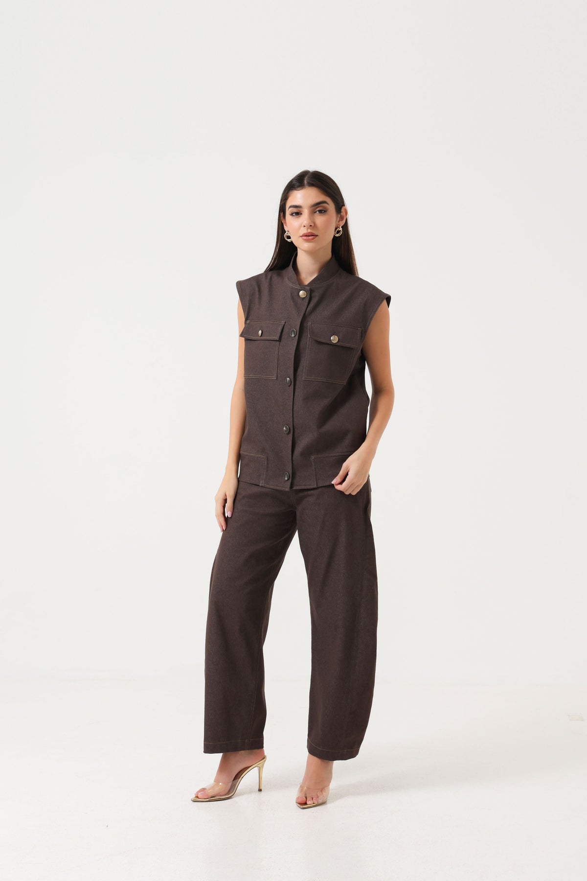 Denim Mocha Gilet