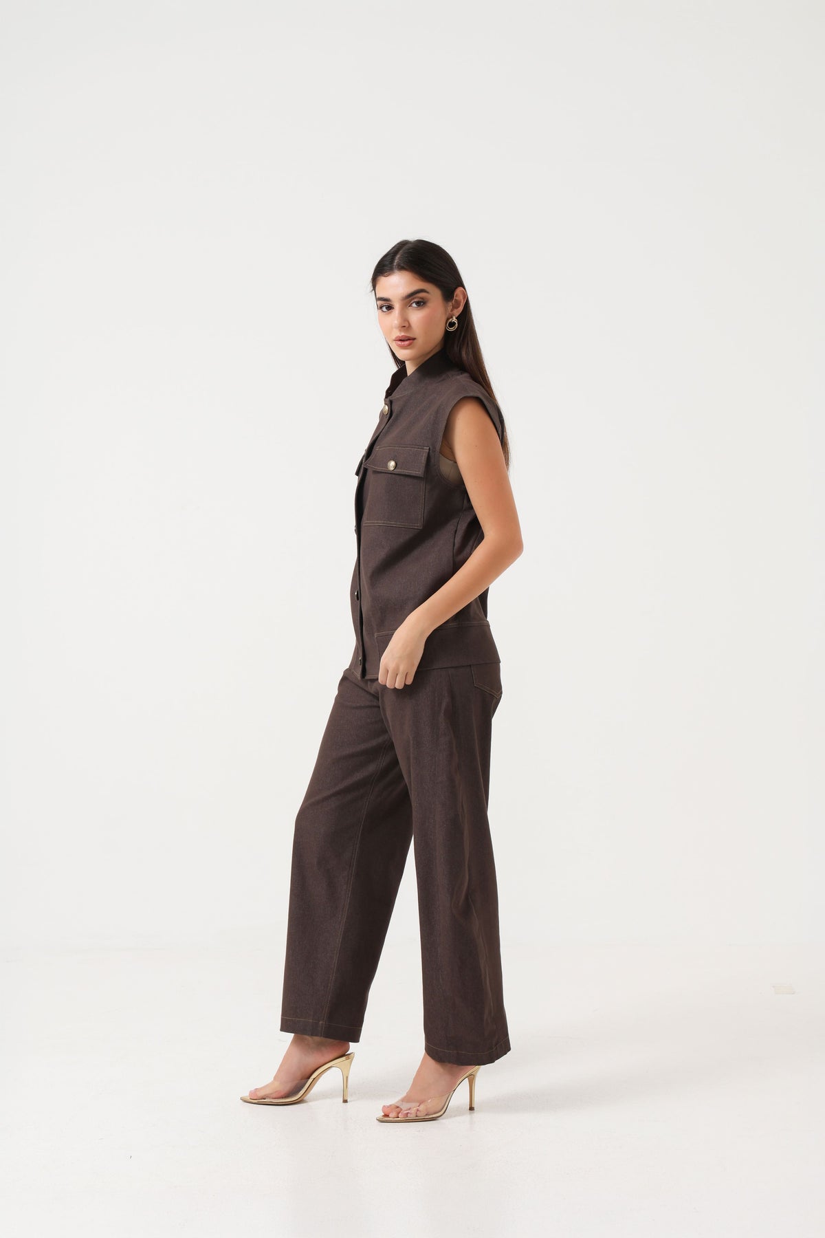 Denim Mocha Gilet